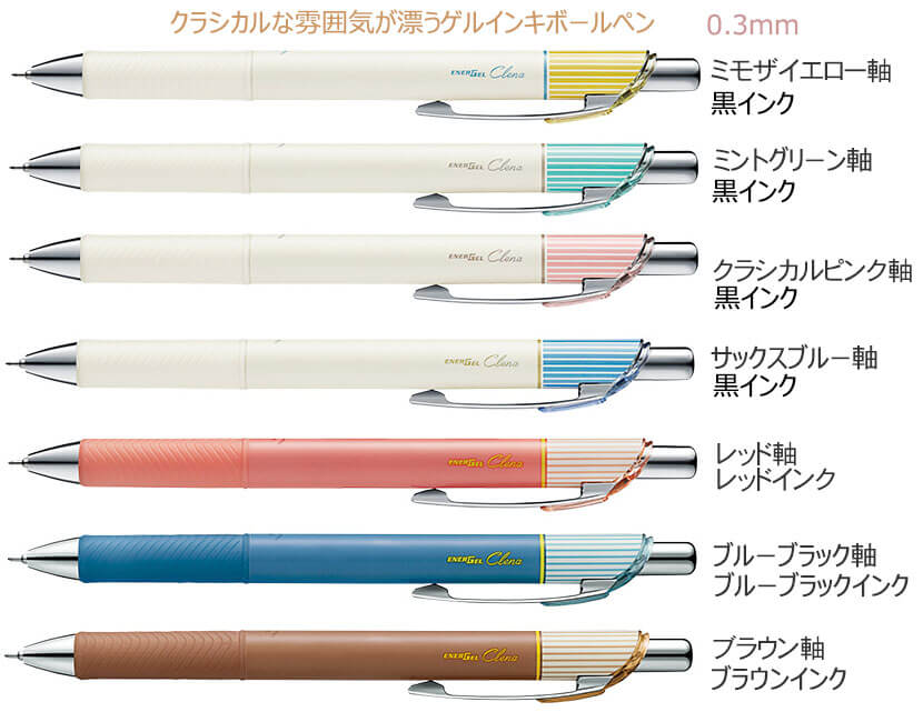 エナージェル　クレナ　ゲルインキボールペン　0.3ｍｍ　ニードルチップ 縮小画像2