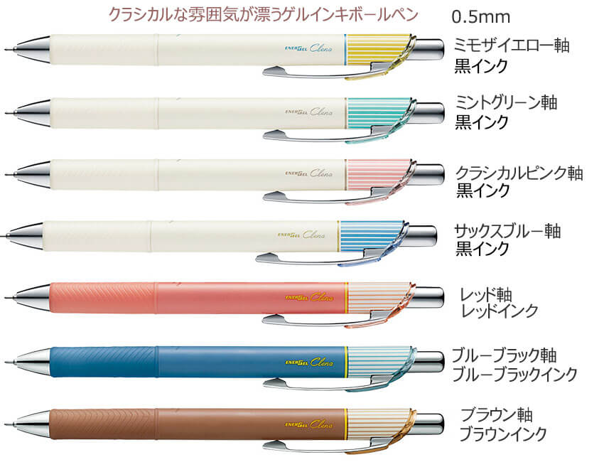 エナージェル　クレナ　ゲルインキボールペン　0.5ｍｍ　ニードルチップ 縮小画像2